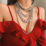 Load image into Gallery viewer, Punk Exaggerated Layered Tassel Chain Necklace – Holiday Glam
