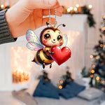 Load image into Gallery viewer, Charming Love Bee Acrylic Pendant
