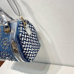 Load image into Gallery viewer, Denim Rivet Boston Bag
