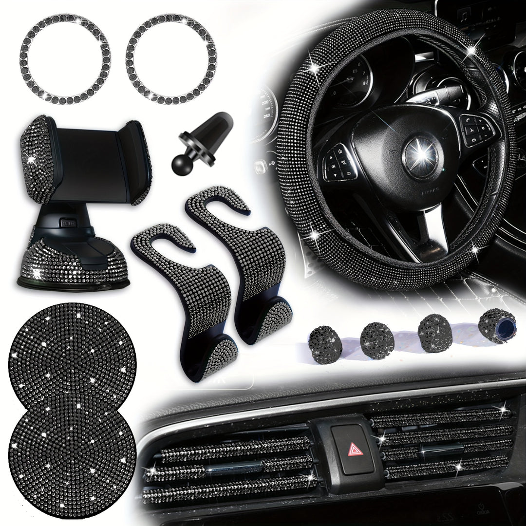 18pcs Diamond Car Interior Set