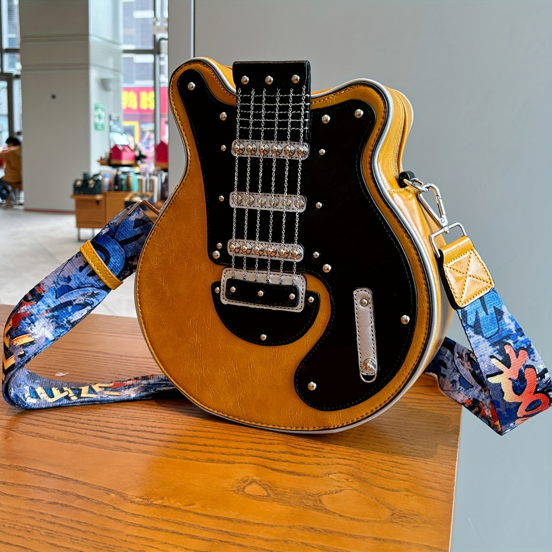 2024 Y2K Guitar-Shaped Crossbody Bag