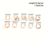 Load image into Gallery viewer, Hip-Hop Style Stacking Rings Set (10pcs)
