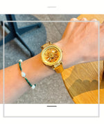 Load image into Gallery viewer, Boho Chic Starry Sunflower Quartz Watch
