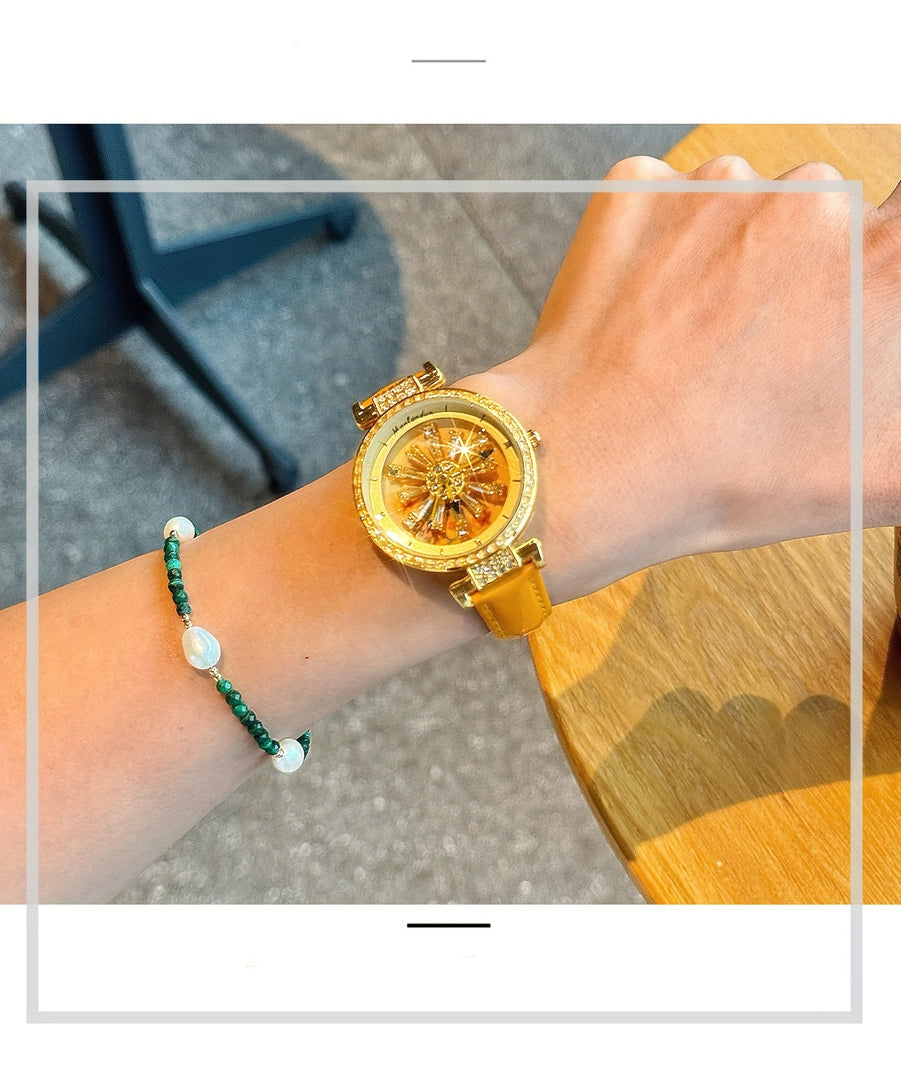 Boho Chic Starry Sunflower Quartz Watch