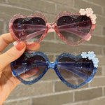 Load image into Gallery viewer, Cute Heart-Shaped Cartoon Flower Sunglasses for Kids
