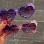 Load image into Gallery viewer, Cute Heart-Shaped Cartoon Flower Sunglasses for Kids
