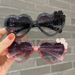 Load image into Gallery viewer, Cute Heart-Shaped Cartoon Flower Sunglasses for Kids
