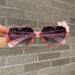 Load image into Gallery viewer, Cute Heart-Shaped Cartoon Flower Sunglasses for Kids
