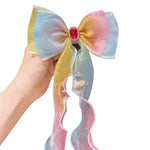 Load image into Gallery viewer, Princess Streamer Bow Hair Clips for Baby Girls
