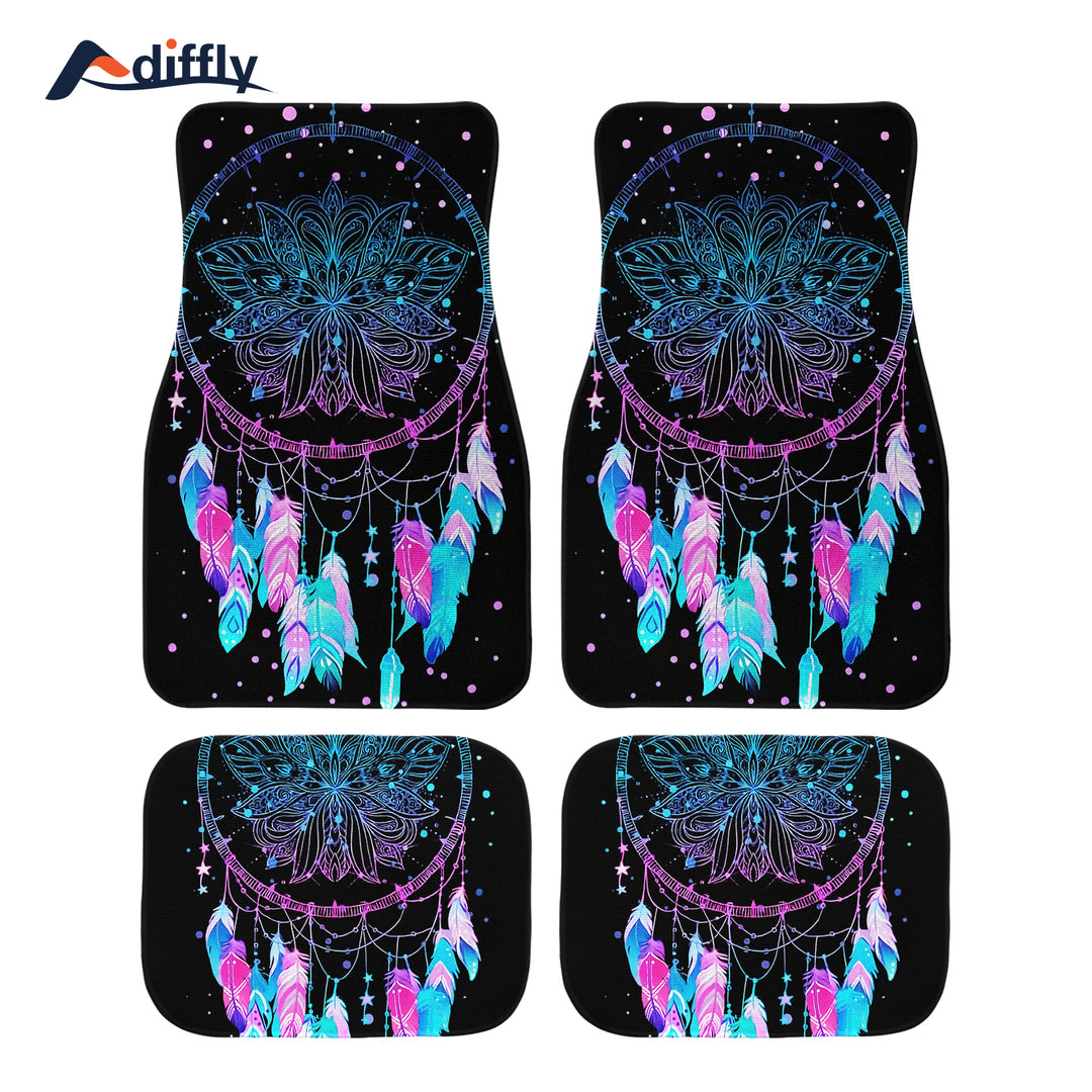 4pcs Dream Catcher Car Floor Mats Set