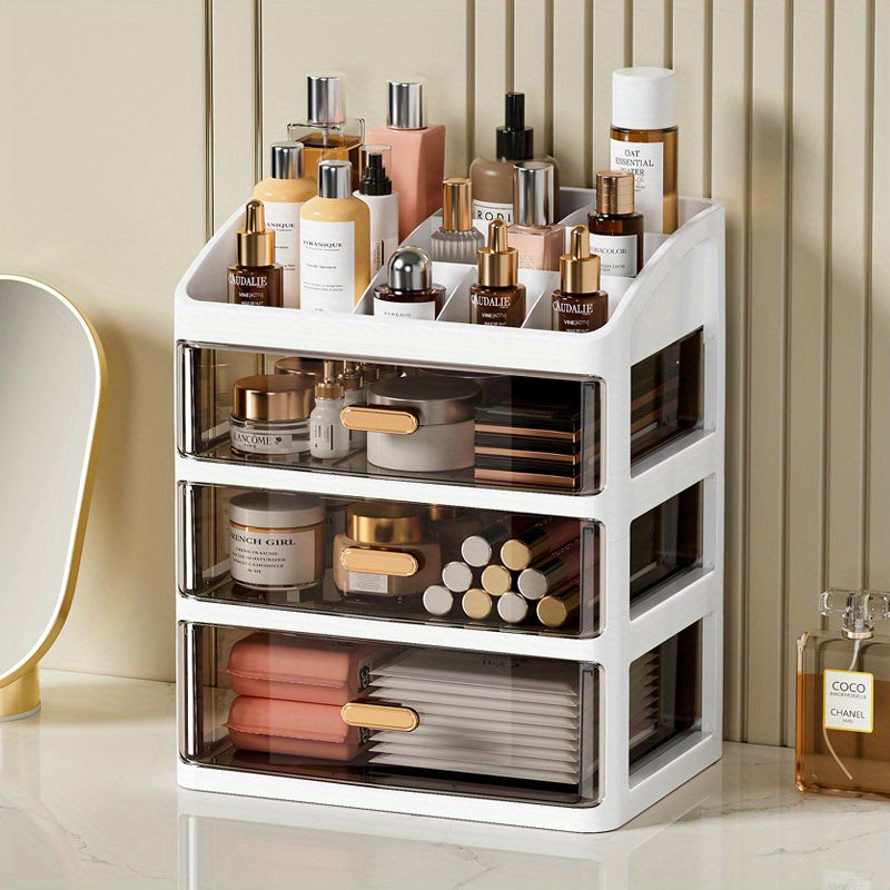 3-Layer Makeup Organizer with Drawers