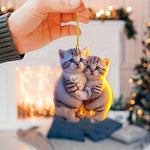 Load image into Gallery viewer, Cute Cat Couple Rearview Mirror Pendant
