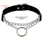 Load image into Gallery viewer, PU Leather Gothic Circle Choker
