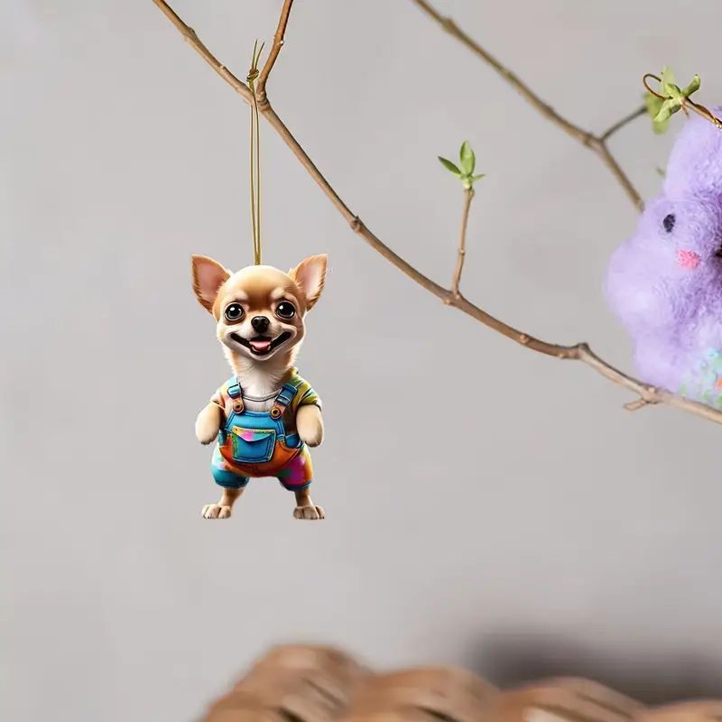 2D Acrylic Dog Ornament