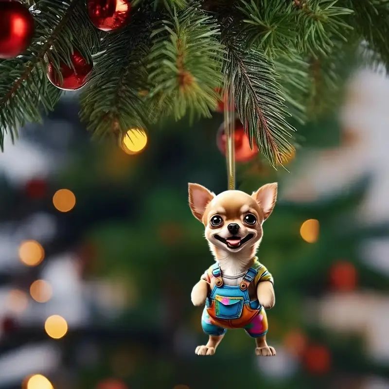 2D Acrylic Dog Ornament