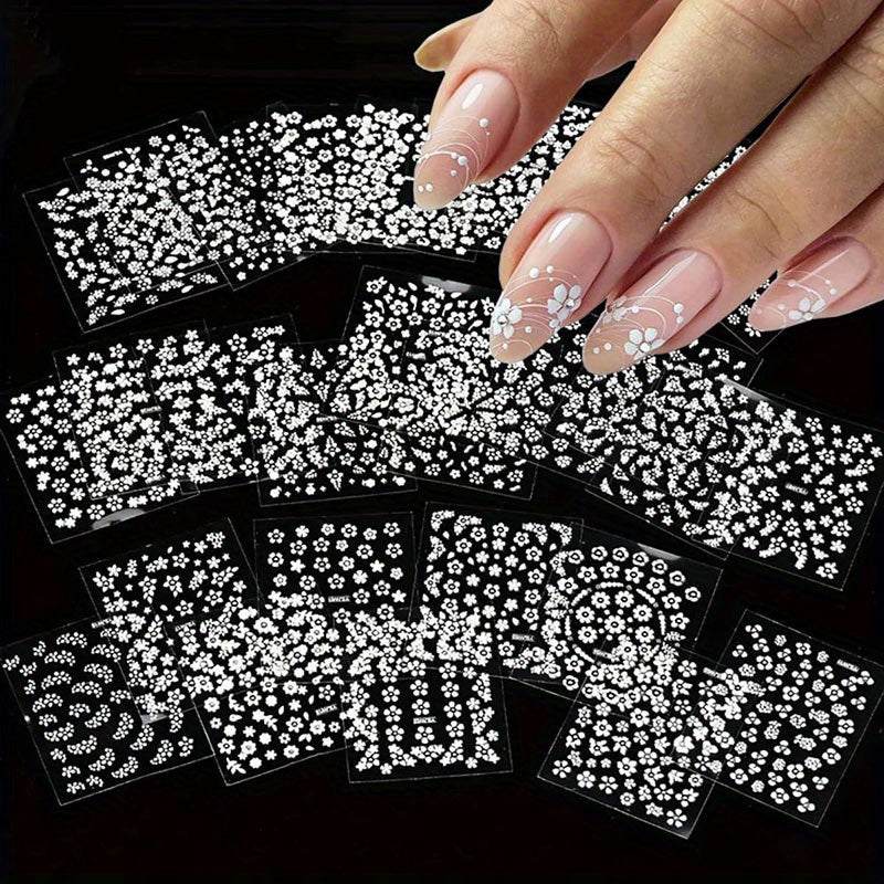 Fantasy Floral 3D Nail Art Stickers Set