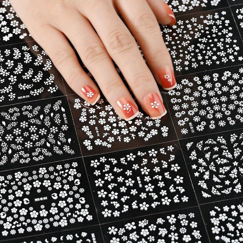 Fantasy Floral 3D Nail Art Stickers Set