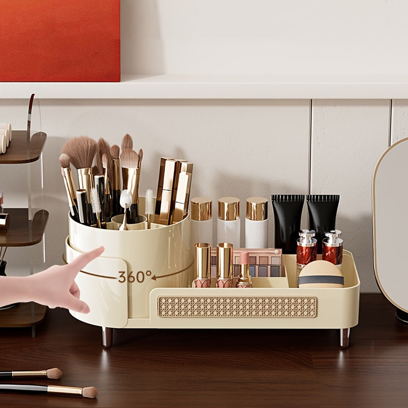 Multi-Compartment Cosmetic Storage Box