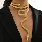 Load image into Gallery viewer, Punk Style Adjustable Snake Necklace
