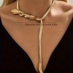 Load image into Gallery viewer, Golden Snake Necklace
