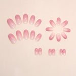 Load image into Gallery viewer, Gradient Pure Desire Oval Fake Nails
