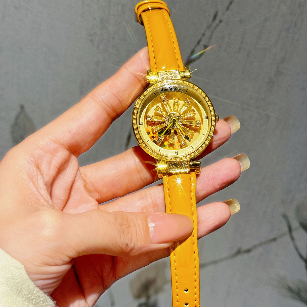 Boho Chic Starry Sunflower Quartz Watch