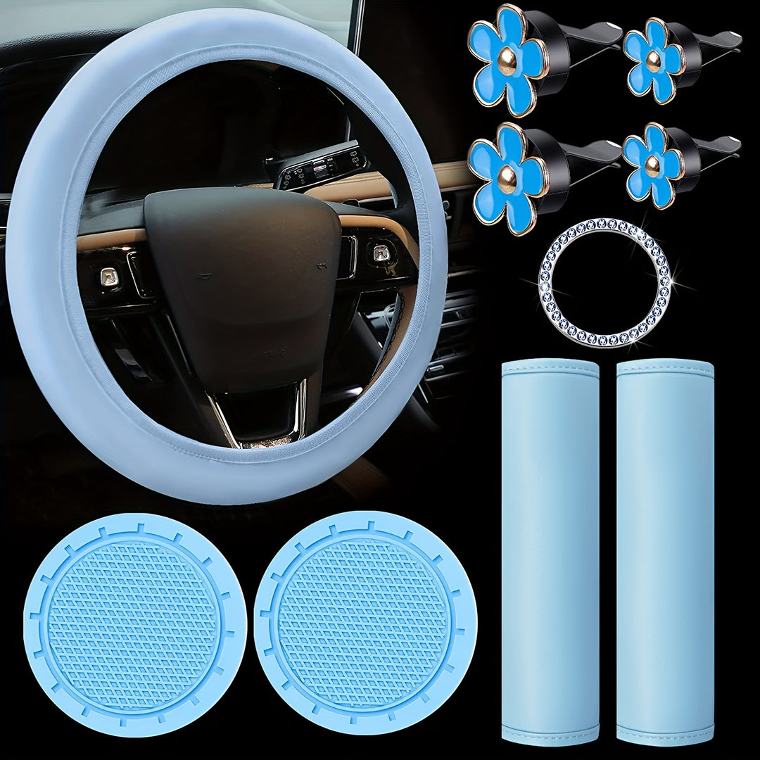 Cute Car Accessories Set (10 PCs)