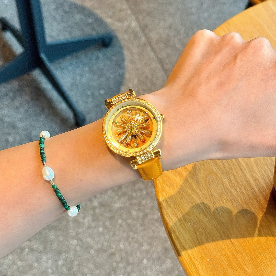 Boho Chic Starry Sunflower Quartz Watch