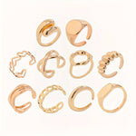 Load image into Gallery viewer, Hip-Hop Style Stacking Rings Set (10pcs)
