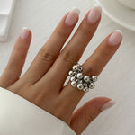 Load image into Gallery viewer, Elegant Beaded Cluster Ring
