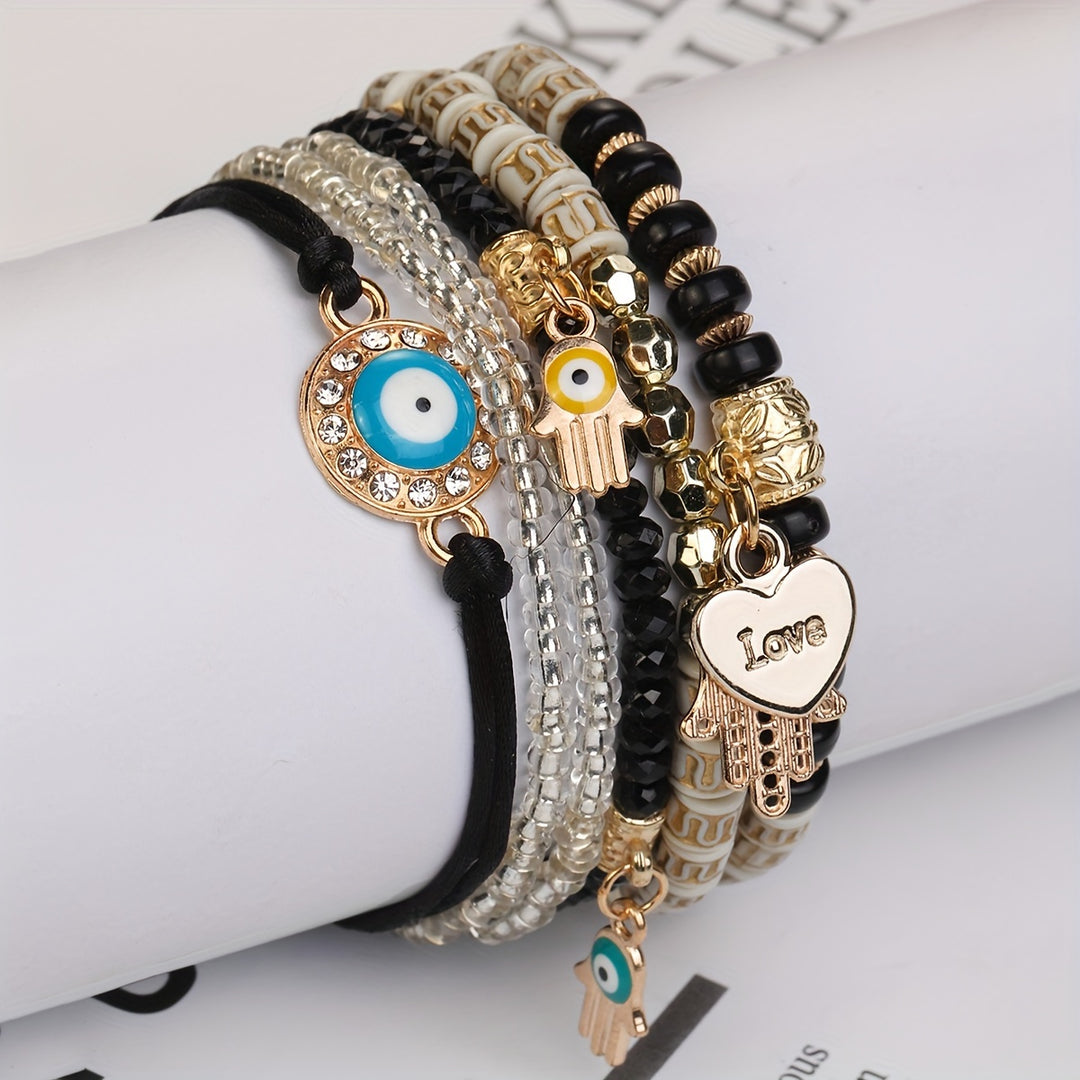 Evil Eye Bracelet Set