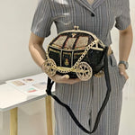 Load image into Gallery viewer, Camelot Carriage Faux Leather Handbag
