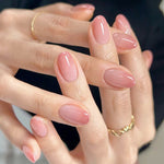 Load image into Gallery viewer, Gradient Pure Desire Oval Fake Nails
