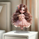 Load image into Gallery viewer, Glam Style Acrylic Collectible Figurine - Cute Doll Girl Display
