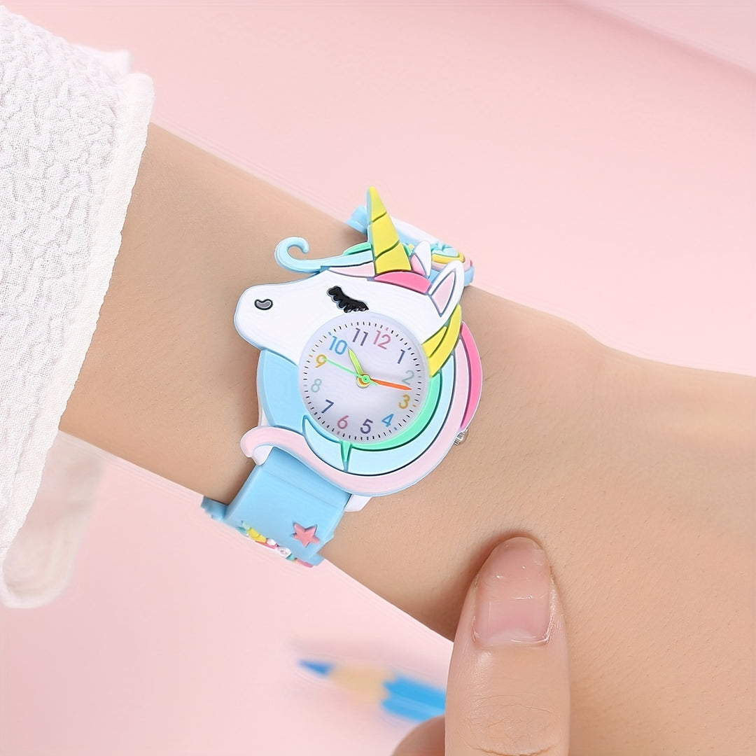 Cute Children's Silicone Unicorn Watch