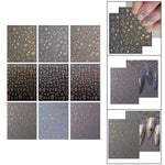 Load image into Gallery viewer, 9 Sheet Nail Art Stickers - Sun, Star, Moon Design
