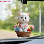 Load image into Gallery viewer, Charming Angel Cat Acrylic Pendant
