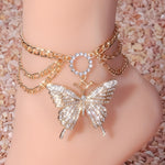 Load image into Gallery viewer, Multi-layer Butterfly Anklet
