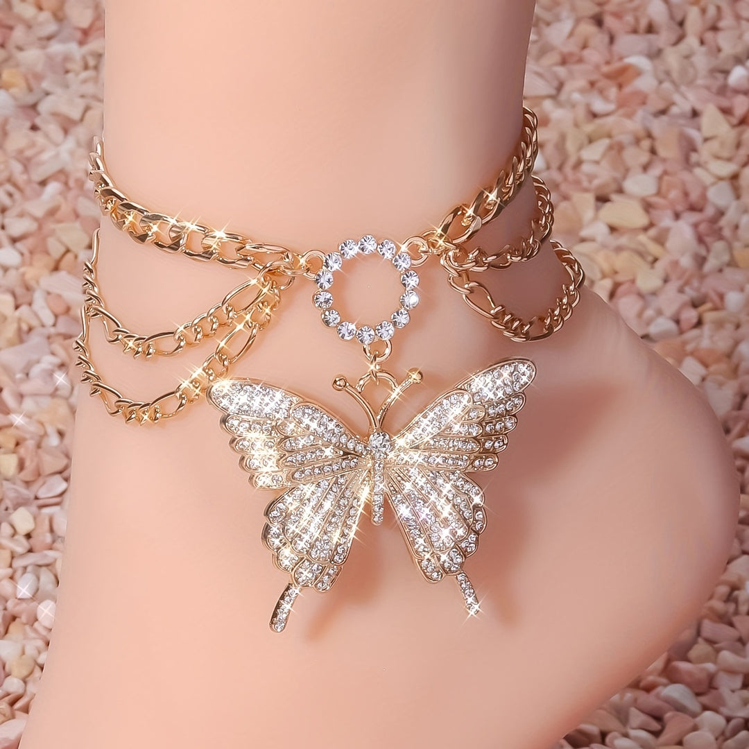 Multi-layer Butterfly Anklet