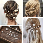 Load image into Gallery viewer, Faux Pearl U-Shaped Hairpins Set
