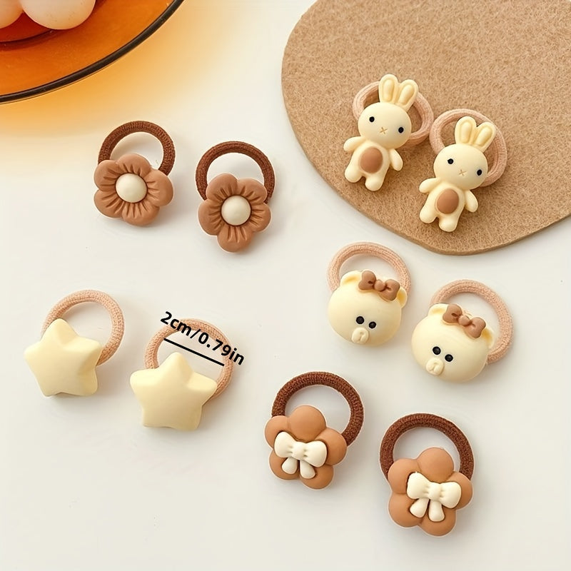 Cartoon Hair Ties Set