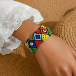 Load image into Gallery viewer, Colorful Geometric Beaded Bracelet
