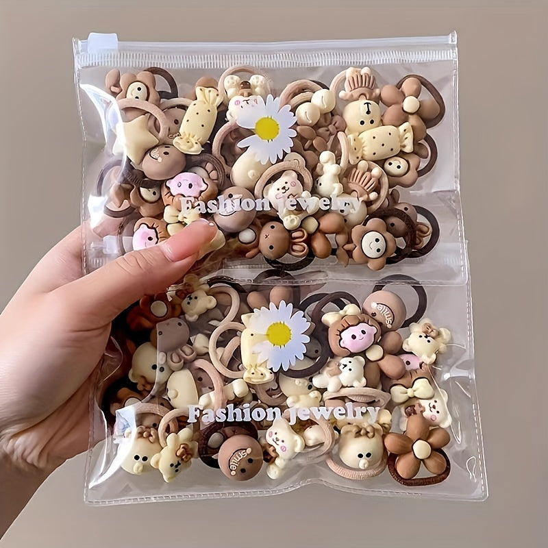 Cartoon Hair Ties Set