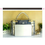 Load image into Gallery viewer, Denim Rivet Boston Bag
