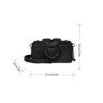 Load image into Gallery viewer, Retro Rhinestone Buckle Punk Crossbody Bag
