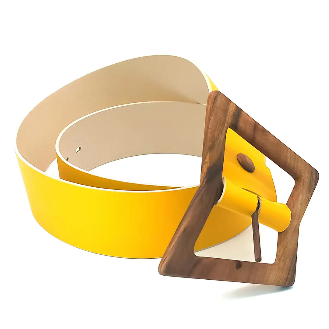 Leather Wood Belt Bryce Free 622