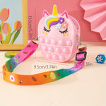 Load image into Gallery viewer, Princess Coin Purse - Silicone Unicorn Pattern
