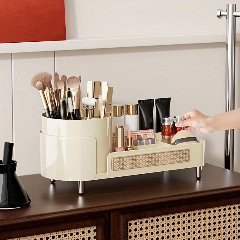 Multi-Compartment Cosmetic Storage Box