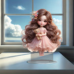 Load image into Gallery viewer, Glam Style Acrylic Collectible Figurine - Cute Doll Girl Display
