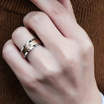 Load image into Gallery viewer, Fashion Wide Titanium Zirconia Ring
